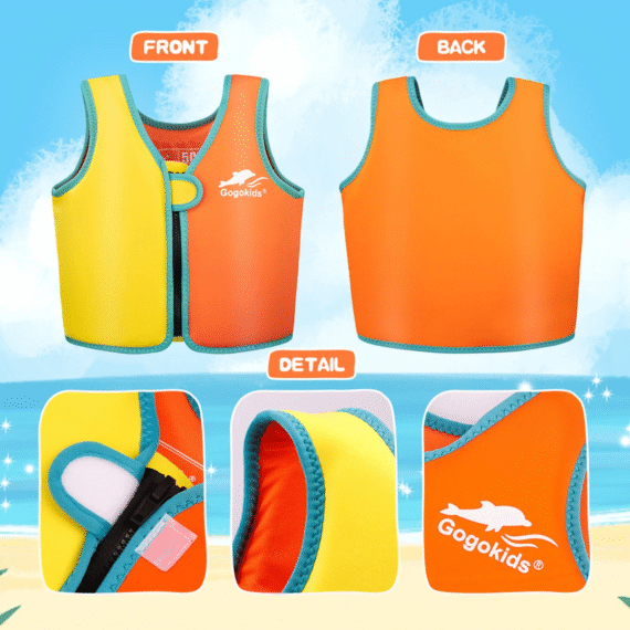 Kids' Swim Float Vest – Safe & Fun Swim Training & Pool Safety Aid! - Image 4