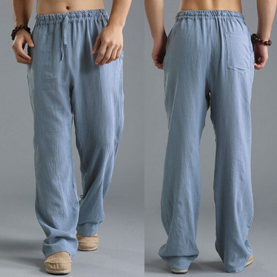 Men's Breathable Linen Casual Sports Pants - Image 5