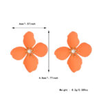 Colorful Flower Stud Earrings - Image 2