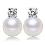 Round Pearl Stud Earrings - Image 6