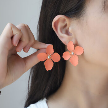 Colorful Flower Stud Earrings