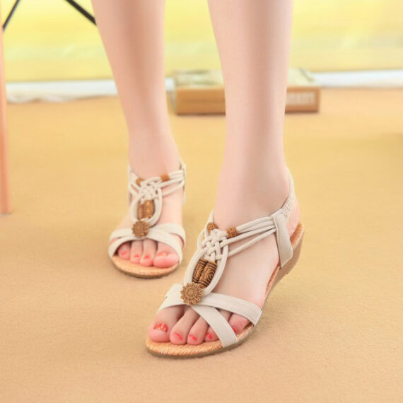 Korean Style Wedge Sandals - Image 3