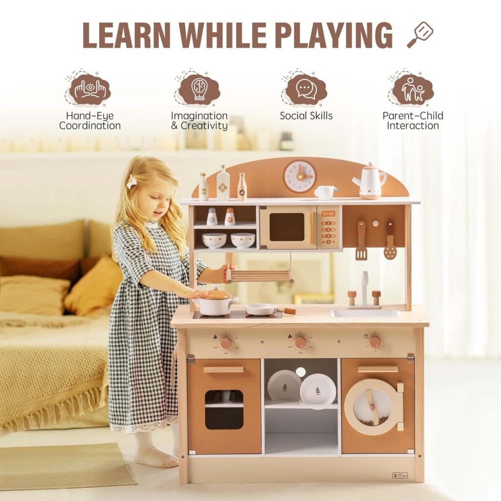 Cook & Play Wooden Kitchen set - Image 3