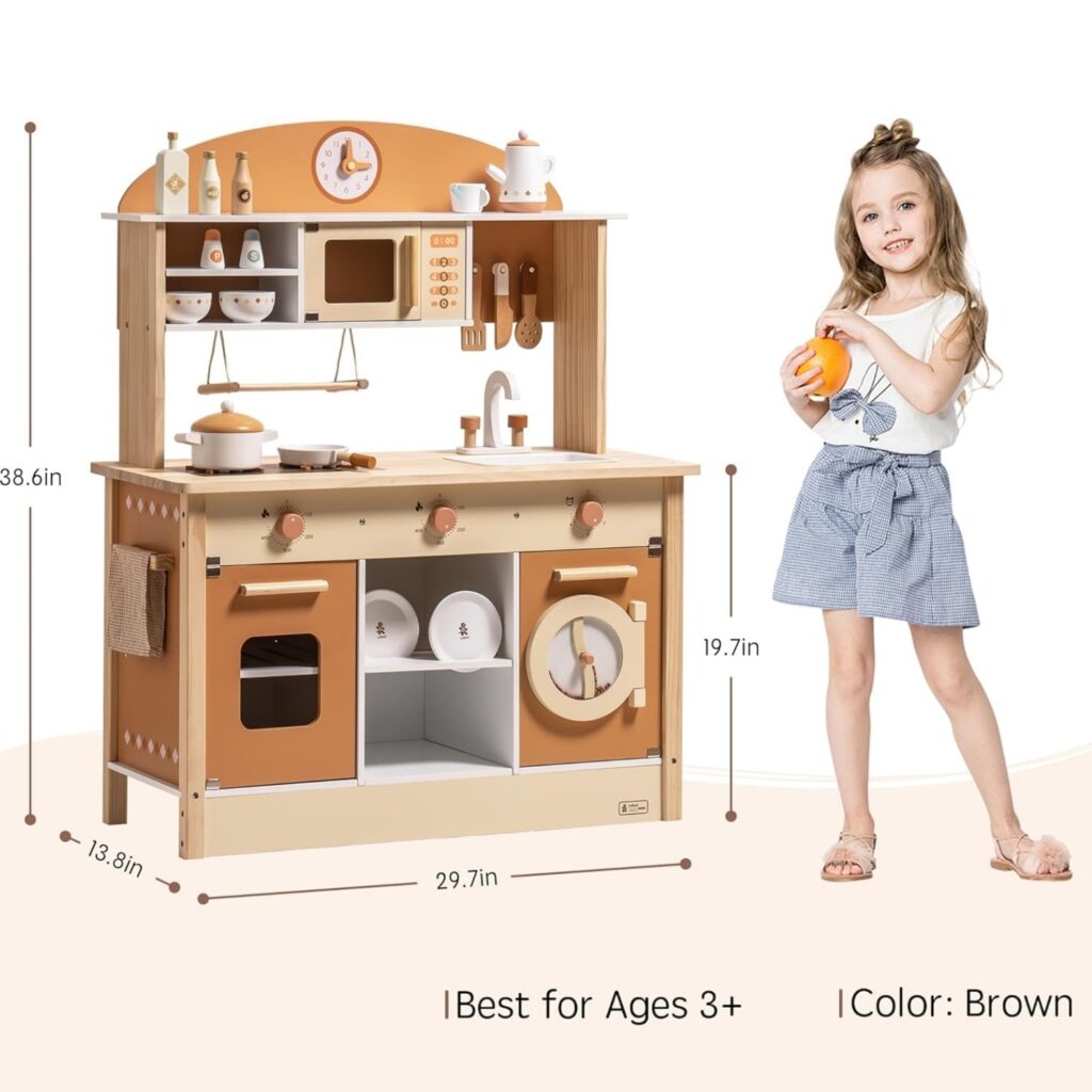 Cook & Play Wooden Kitchen set - Image 4