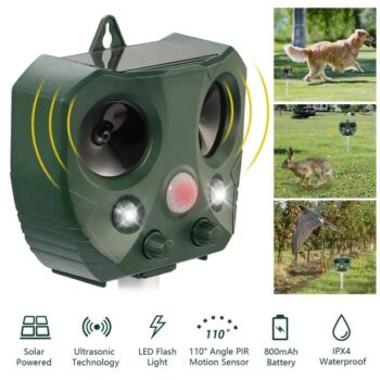 Solar Ultrasonic Animal Repeller